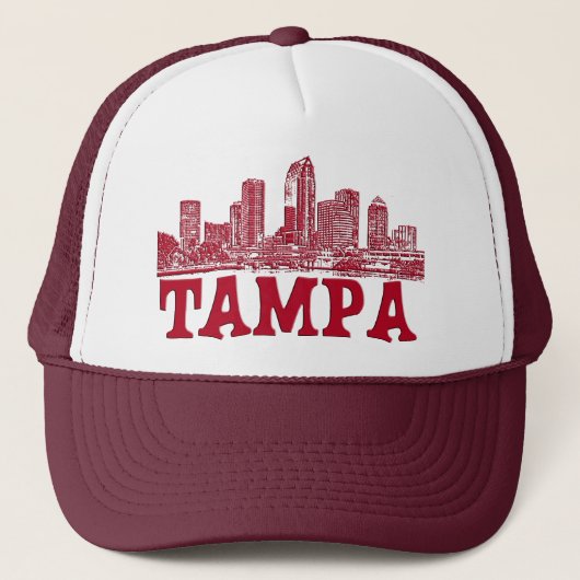 Tampa Fl Skyline Gear Trucker Pet (Voorkant)