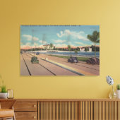 Tampa, FL - Uitzicht van Bayshore Blvd, Bridge Canvas Afdruk (Insitu (Woonkamer))
