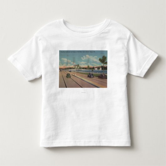 Tampa, FL - Uitzicht van Bayshore Blvd, Bridge Kinder Shirts (Voorkant)