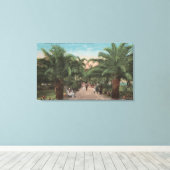Tampa, FL - Uitzicht van de Ingang van het Park Ba Canvas Afdruk (Insitu (Houten vloer))