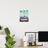 Tampa Florida auto reisposter Poster (Thuiskantoor)