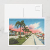 Tampa, Florida  Bayshore Drive en Marina Briefkaart (Voorkant / Achterkant)