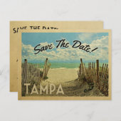 Tampa Florida bewaart de  datum Aankondigingskaart (Voorkant / Achterkant)