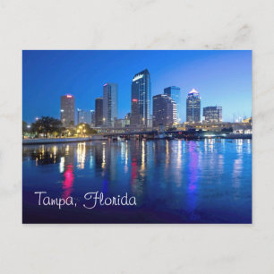 Tampa, Florida bij zonsopgang Briefkaart