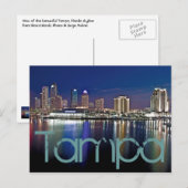 Tampa, Florida bij zonsopgang van Davis Islands. Briefkaart (Voorkant / Achterkant)