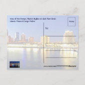 Tampa, Florida bij zonsopgang van Davis Islands. Briefkaart (Achterkant)
