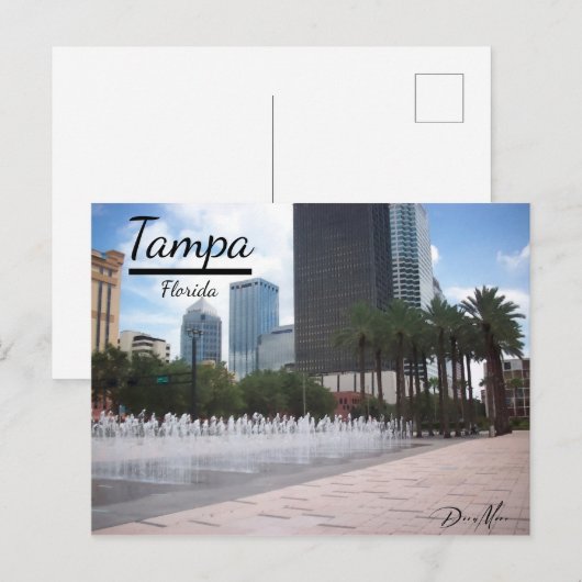 Tampa Florida Briefkaart (Voorkant / Achterkant)