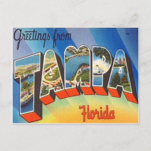Tampa Florida Briefkaart (Voorkant)