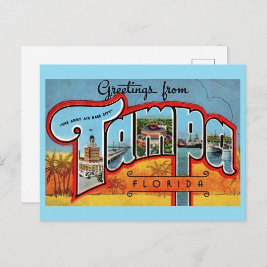 Tampa Florida Briefkaart (Voorkant / Achterkant)