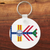 Tampa (Florida) City flag Sleutelhanger (Voorkant)