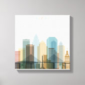 Tampa, Florida | City Skyline Canvas Afdruk (Voorkant)
