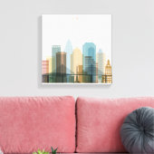Tampa, Florida | City Skyline Canvas Afdruk (Insitu (Woonkamer))