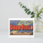 Tampa, Florida - Drew Field - Large Letter Scene Briefkaart (Staand voorkant)