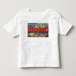 Tampa, Florida - Drew Field - Large Letter Scene Kinder Shirts