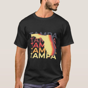Tampa Florida Fire Herhaal FL Souvenirs T-shirt