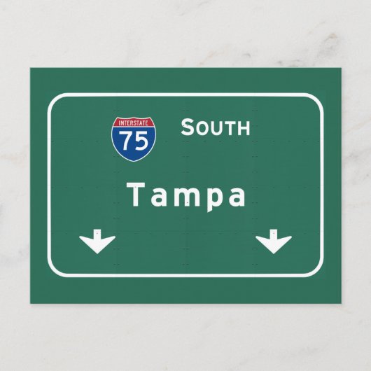 Tampa Florida fl Interstate Highway Freeway : Briefkaart (Voorkant)