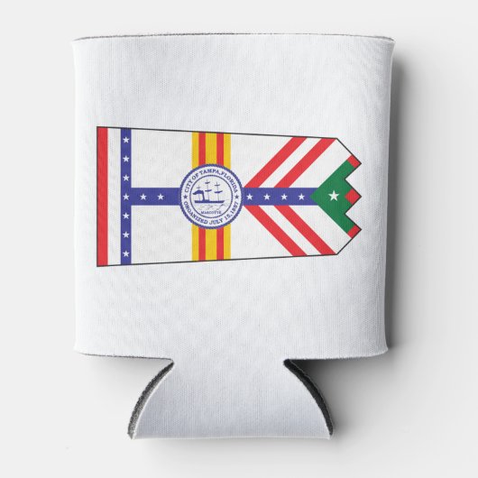 Tampa Florida Flag Blikjeskoeler (Voorkant)