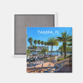 Tampa, Florida fridge Magneet (Voorkant / Achterkant)
