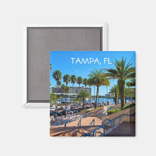 Tampa, Florida fridge Magneet (Voorkant / Achterkant)