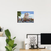 Tampa Florida Gasparilla Festival Poster (Thuiskantoor)