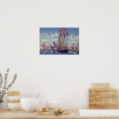 Tampa Florida Gasparilla Flortilla Poster (Keuken)