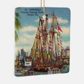 Tampa Florida Gasparilla Keramisch Ornament (Rechts)