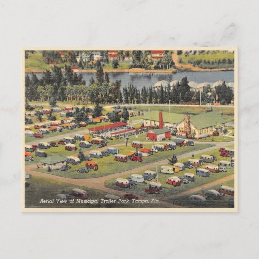  Tampa Florida Gemeentelijk Trailerpark Briefkaart (Voorkant)