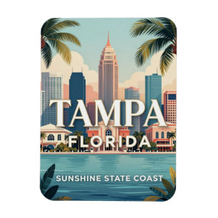 Tampa Florida Golfkust Reis Magneet