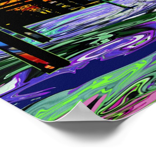 Tampa, Florida in graffiti Poster (Hoek)