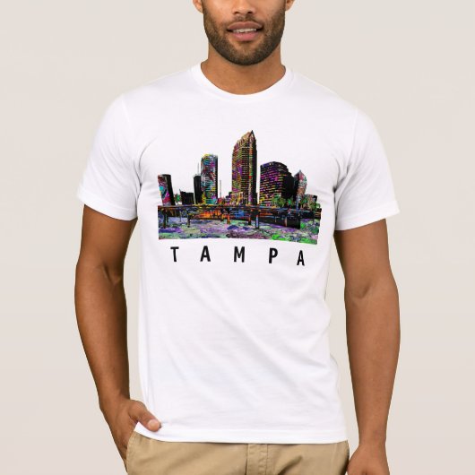 Tampa, Florida in graffiti T-shirt (Voorkant)