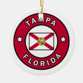 Tampa Florida Keramisch Ornament (Voorkant)
