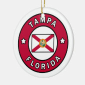 Tampa Florida Keramisch Ornament (Links)