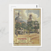 Tampa Florida Metropolis Vintage jaren 1920 Briefkaart (Voorkant / Achterkant)