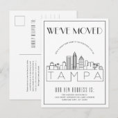 Tampa, Florida Modern Deco | Adreswijziging Aankondigingskaart (Voorkant / Achterkant)