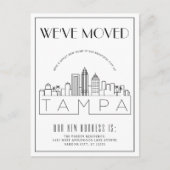 Tampa, Florida Modern Deco | Adreswijziging Aankondigingskaart (Voorkant)