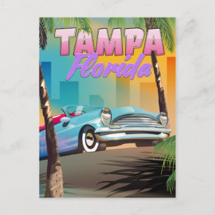 Tampa Florida mooie reisposter. Briefkaart