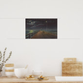 Tampa, Florida - Moonlit Uitzicht van de Brug van Poster (Keuken)