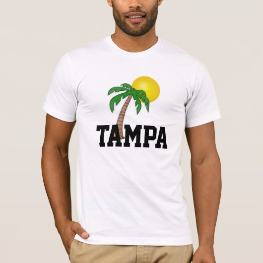 Tampa, Florida palmpje T-shirt (Voorkant)