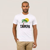 Tampa, Florida palmpje T-shirt (Voorkant volledig)