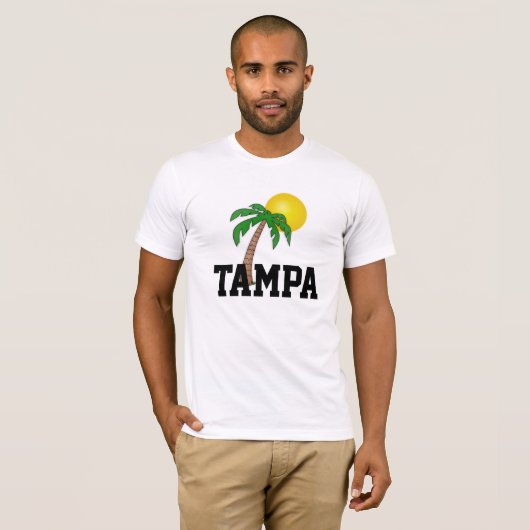 Tampa, Florida palmpje T-shirt (Voorkant volledig)