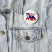 Tampa Florida Patriotic Button (In situ)