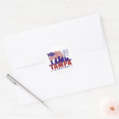 Tampa Florida Patriottische Sticker (Envelop)