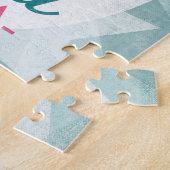 Tampa Florida Pink Flamingo - Retro Travel Legpuzzel (Zijkant)