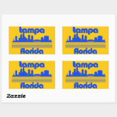 Tampa Florida Rechthoekige Sticker (Vel)