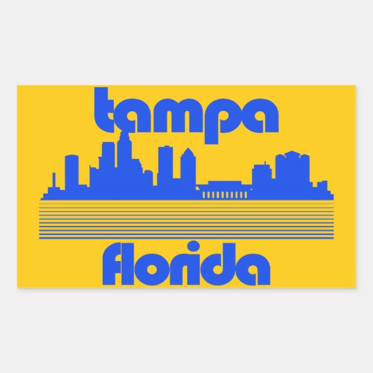 Tampa Florida Rechthoekige Sticker (Voorkant)