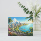 Tampa Florida reizen Briefkaart (Staand voorkant)