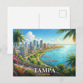 Tampa Florida reizen Briefkaart (Voorkant / Achterkant)