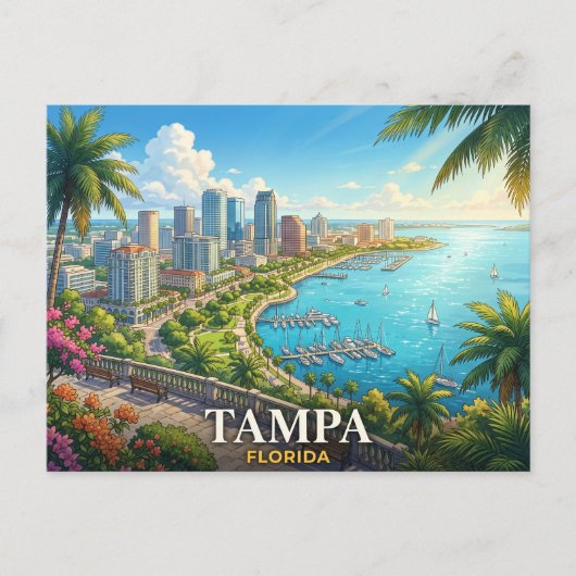 Tampa Florida reizen Briefkaart (Voorkant)