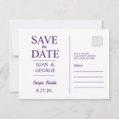 Tampa, Florida, Reizen Briefkaart, Save The Date (Achterkant)