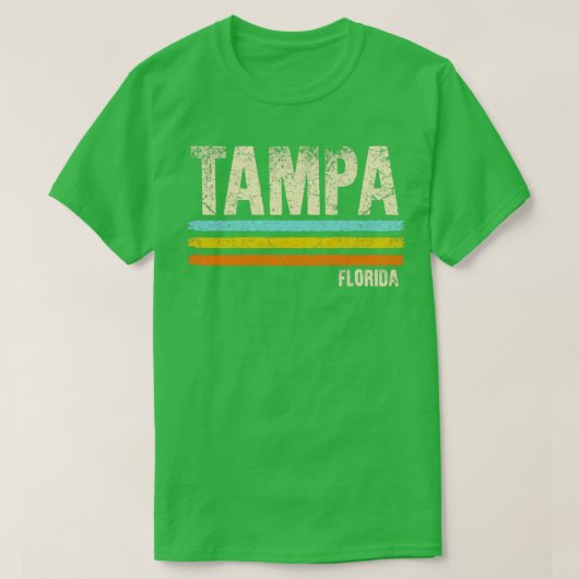 Tampa Florida Retro T-shirt (Design voorkant)